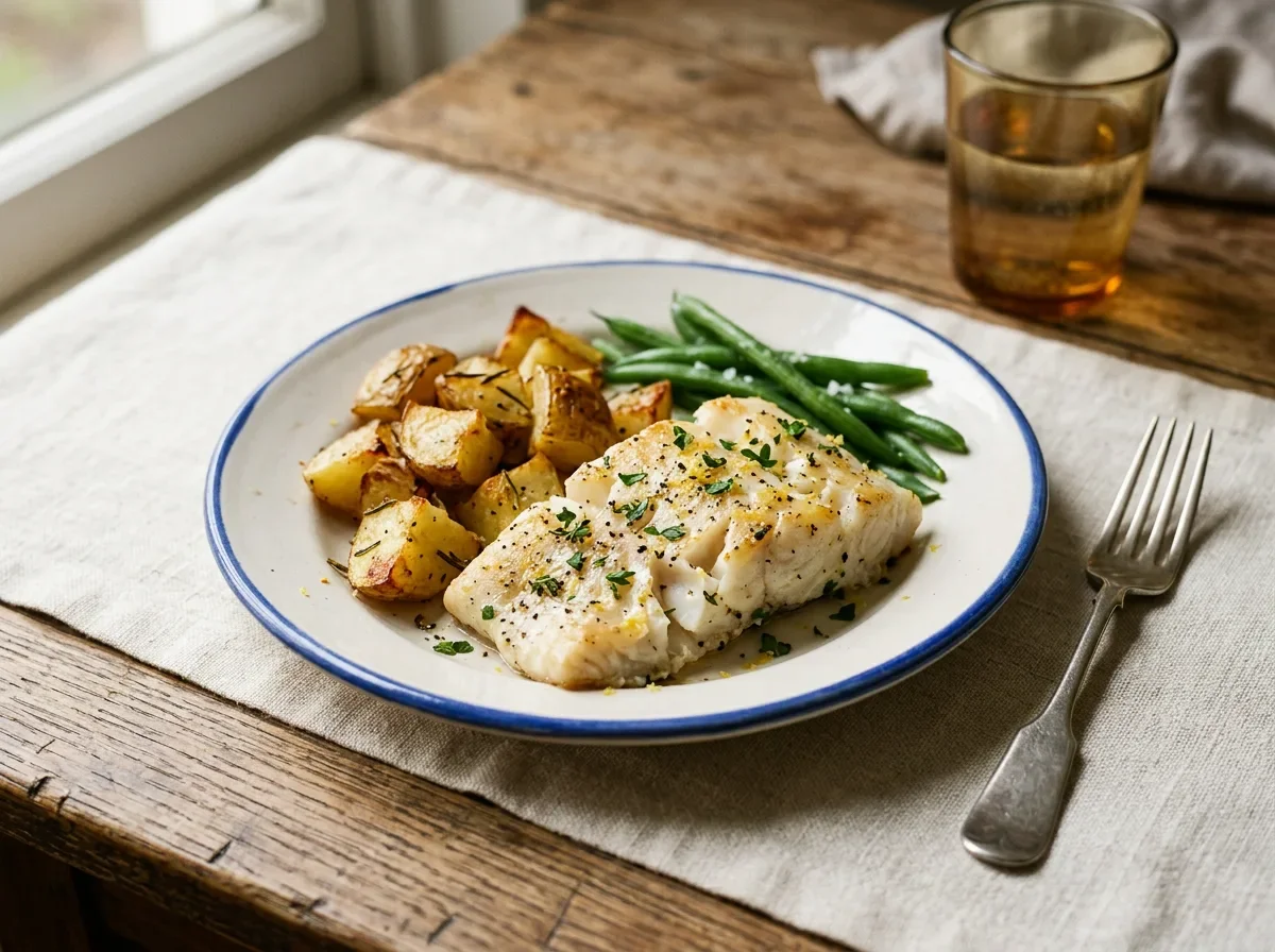 Baked Fish and Potatoes