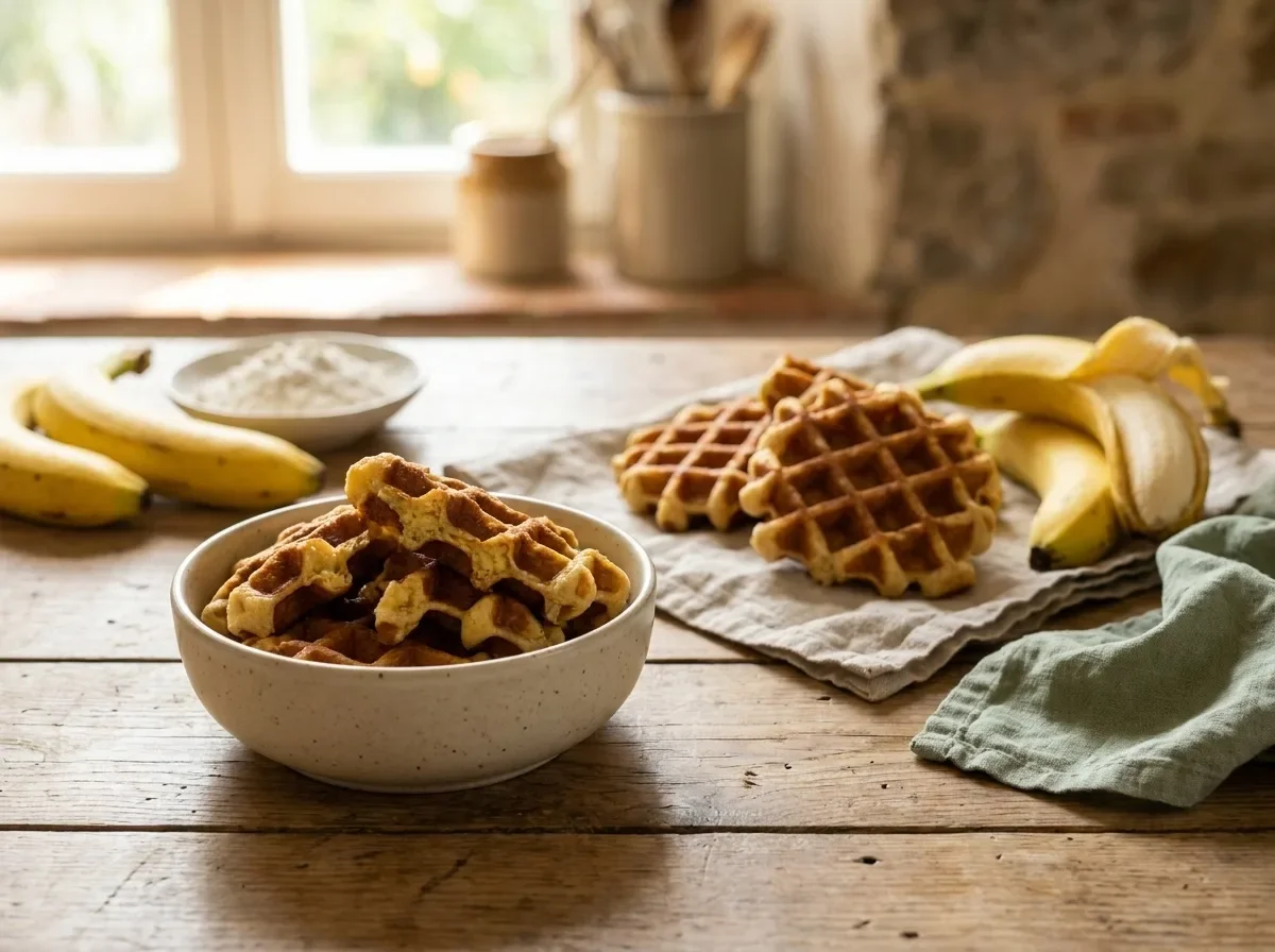 Banana Waffles (Waffle alla Banana)
