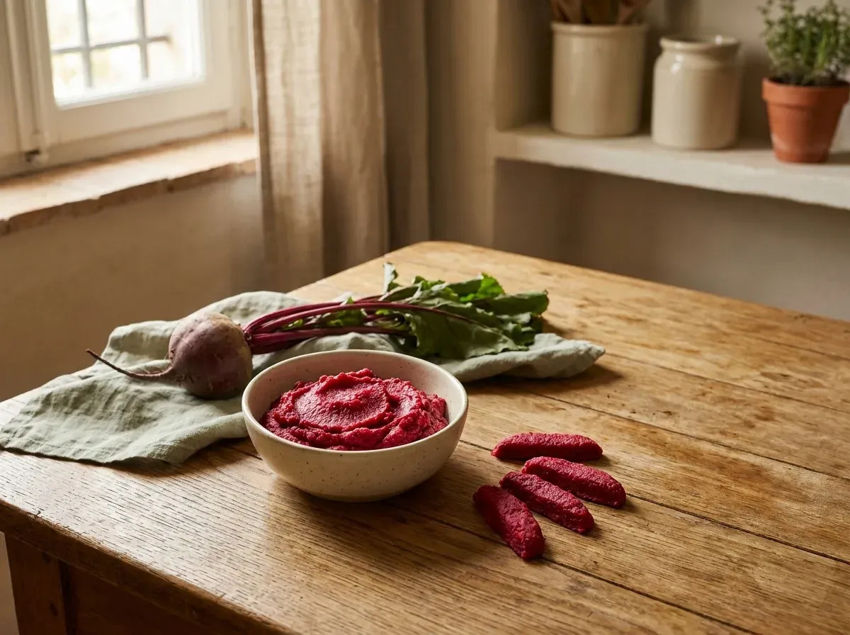 Beetroot and Buckwheat Pancakes (Pancake alla Barbabietola e Grano Saraceno)