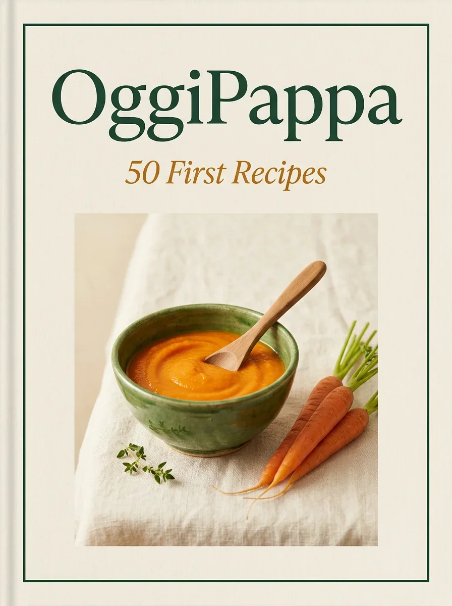 Cover of the free Primi Bocconi book: 50 First Recipes