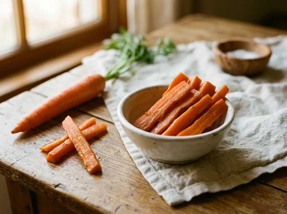 Soft Carrot Strips